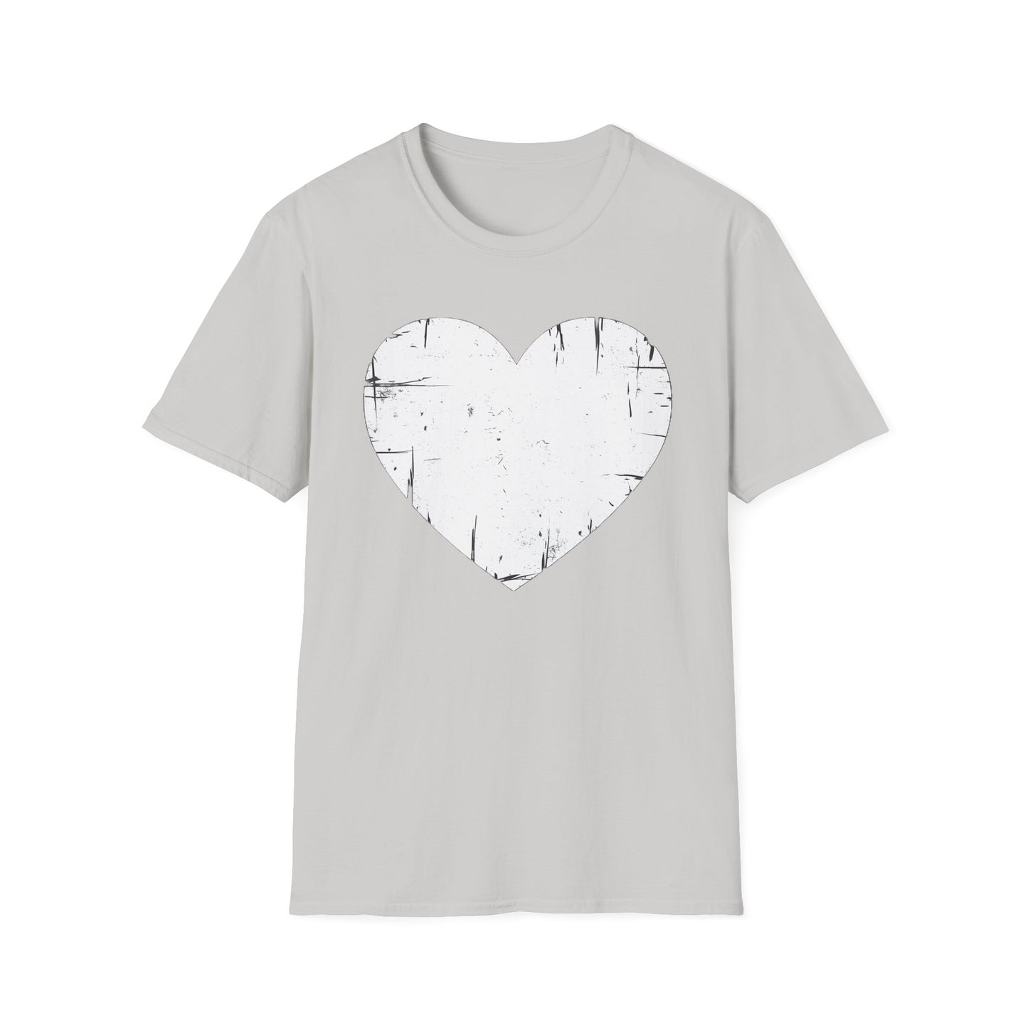 Valentine's Day Women's Heart T-Shirt, Love Heart Graphic Tee, Romantic V-Day Shirt, Gift for Her, Softstyle Unisex Top