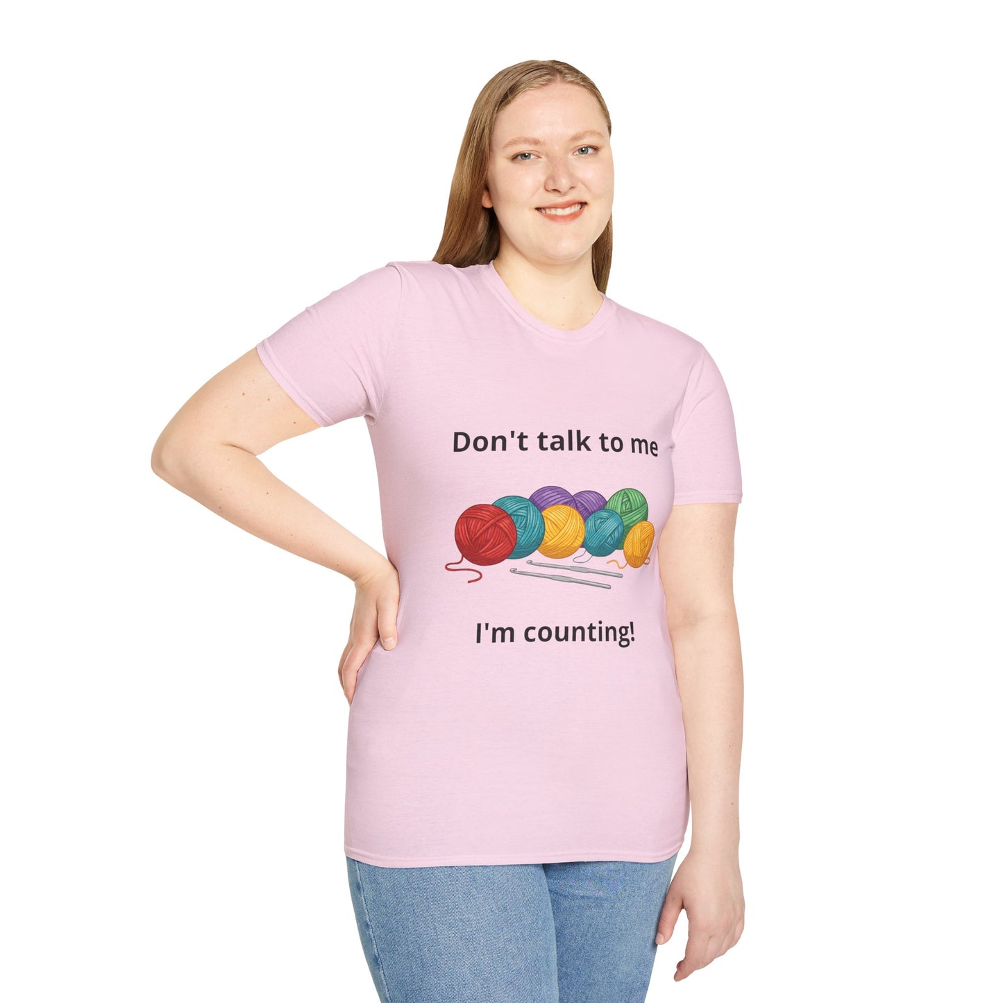 Don't Talk To Me I'm Counting Crotchet T-Shirt - Perfect for Crocheters