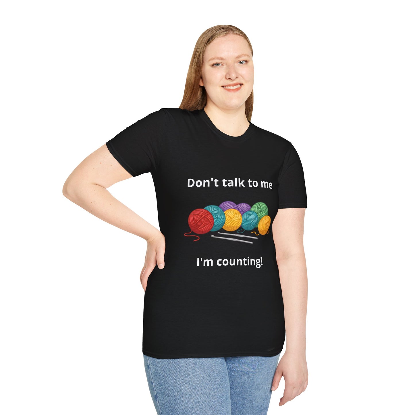 Don't Talk To Me I'm Counting Crotchet T-Shirt - Perfect for Crocheters