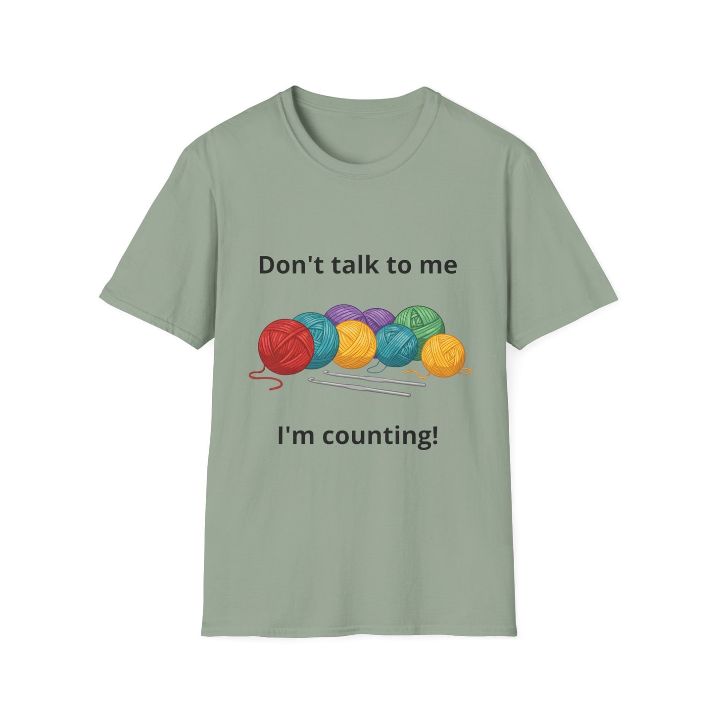 Don't Talk To Me I'm Counting Crotchet T-Shirt - Perfect for Crocheters