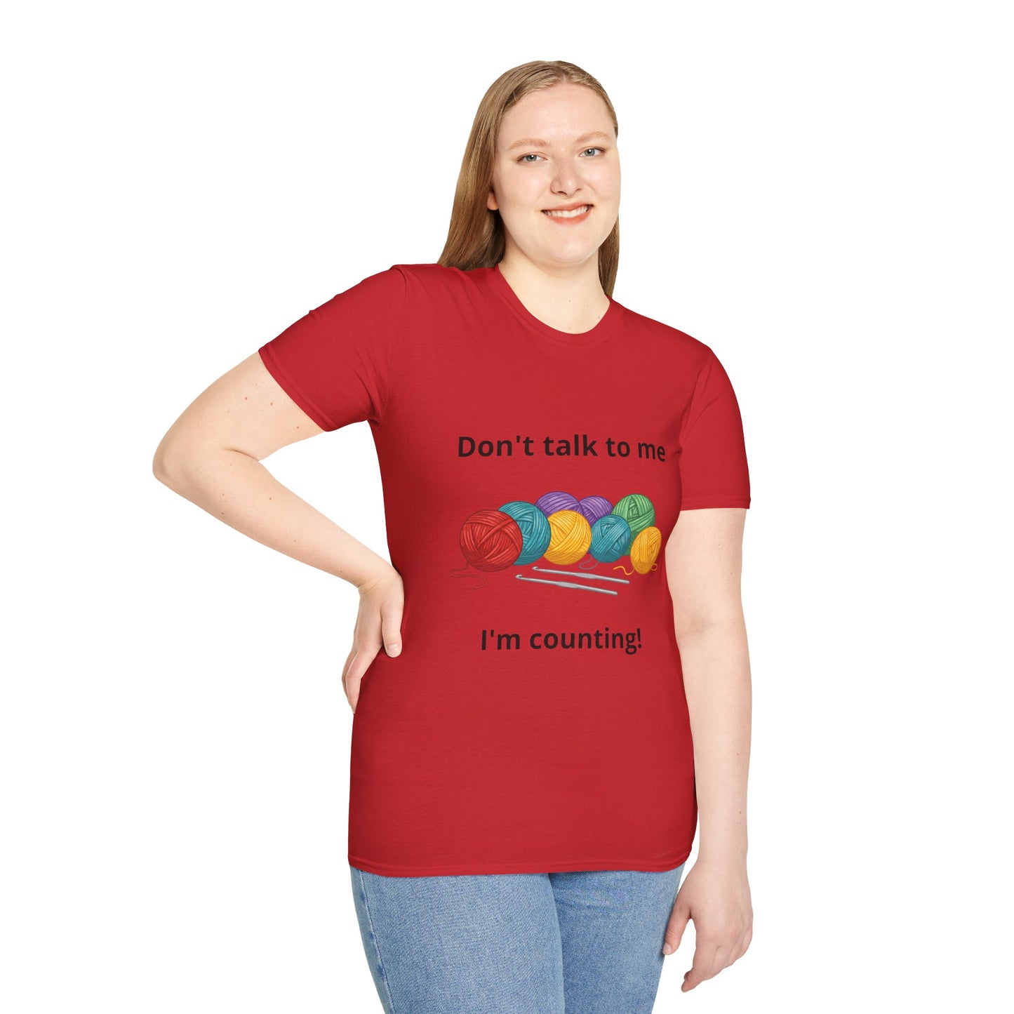 Don't Talk To Me I'm Counting Crotchet T-Shirt - Perfect for Crocheters