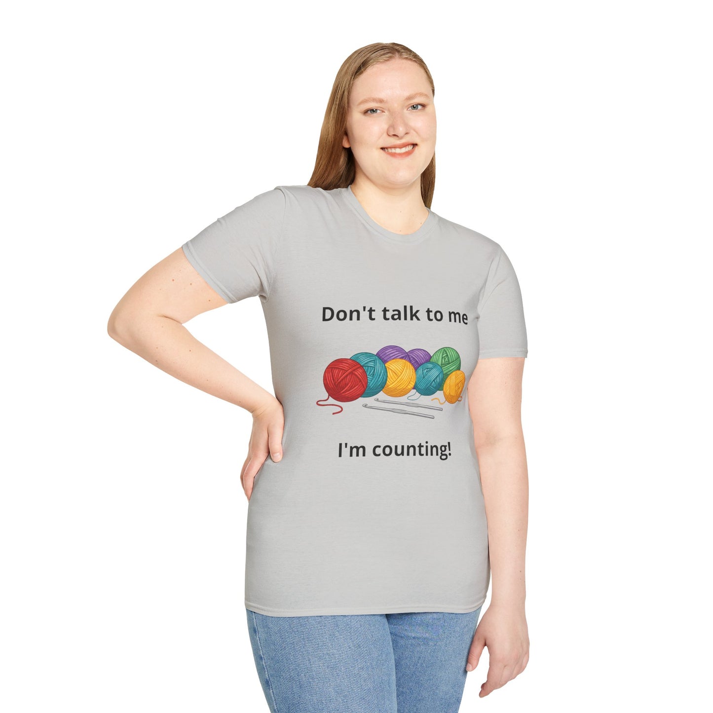 Don't Talk To Me I'm Counting Crotchet T-Shirt - Perfect for Crocheters