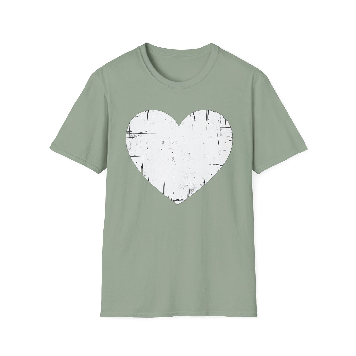 Valentine's Day Women's Heart T-Shirt, Love Heart Graphic Tee, Romantic V-Day Shirt, Gift for Her, Softstyle Unisex Top