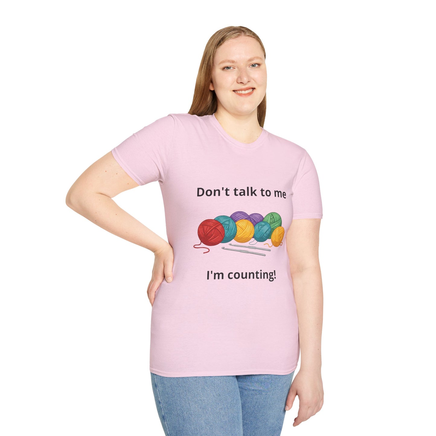 Don't Talk To Me I'm Counting Crotchet T-Shirt - Perfect for Crocheters